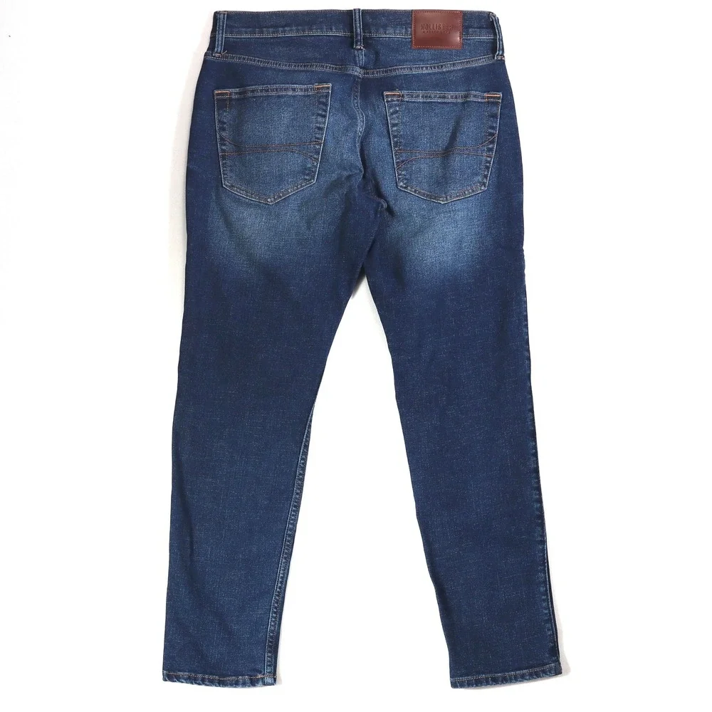 Hollister Skinny Jeans Mens 32 Blue Advanced Stretch Casual Everyday Denim
